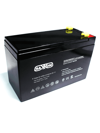 SAXXON CBAT8AH - Bateria de respaldo de 12 volts libre de mantenimiento y facil instalacion / 8 AH/ compatible DSC/ CCTV/ Acceso