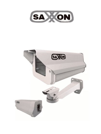 SAXXON HO605SHK - Kit de gabinete blanco tipo FLIP OPEN y brazo / Tipo corto / 25 CM De largo / Blanco /