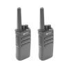 Par de radios TX500 VHF 136-174 MHz con 5 watts de potencia, 16 Canales Preconfigurados.