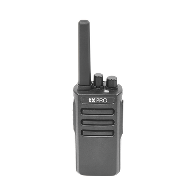 Radio Portátil UHF, 5W de Potencia, Scrambler de Voz, Alta Cobertura, 400-470 MHz, 16 canales preconfigurados