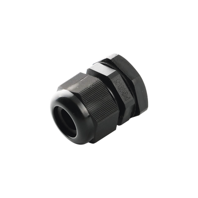 Conector Plástico Negro Tipo Glándula para Cable de 10 a 14 mm de Diámetro.