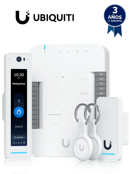 UBIQUITI UA-G2-SK-PRO - Kit de control de acceso profesional UniFi para 1 puerta, Entrada y Salida, Incluye: 1 x UA-Hub, 1 x Lector G2 Reader Pro, 1 x Lector G2 Reader, 2 x Llaveros de bolsillo NFC DA