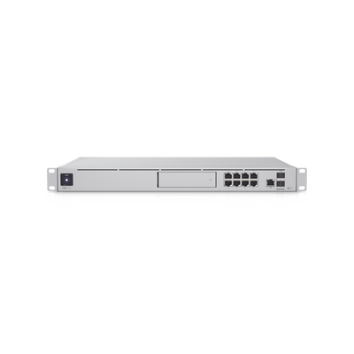 UniFi OS Console: Dream Machine Special Edition, 8 puertos LAN RJ45 con POE, 1 LAN SFP+, 1 WAN 2.5G RJ45 y 1 WAN SFP+, 128 GB de memoria interna. Todas las aplicaciones UniFi integradas