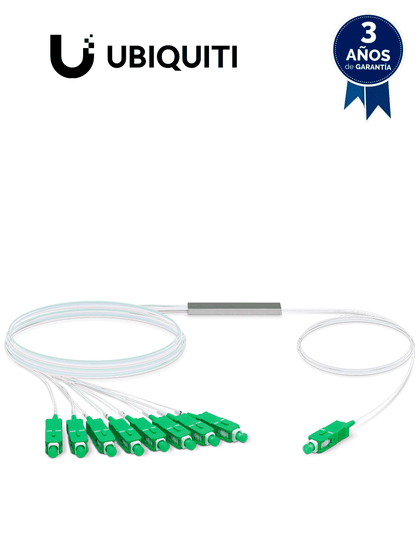 Ubiquiti UF-SPLITTER-8 -Divisor de fibra óptica con 8 salidas, compatible con dispositivo UF-OLT & UF-OLT-4