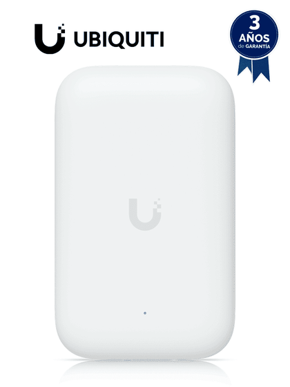 UBIQUITI UK-ULTRA - Punto de Acceso Compacto para Interior & Exterior/ 1 Puerto RJ45 GbE, MIMO 2x2, hasta 867 Mbps en 5 GHz y 300 Mbps en 2.4 GHz. Conectores RP-SMA antenas Externas no incluidas, POE 802.3af, soporta 200 usuarios. UBILOCO