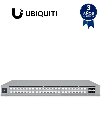 UBIQUITI USW-PRO-MAX-48-POE - Switch UniFi con funciones capa 3, 48 puertos 16 puertos 2.5 GbE y 32 puertos 1 GbE, 2 puertos SFP+ 10G, POE++ 720W, pantalla informativa preventa