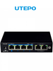 UTEPO UTP3GSW04TP60 - Switch Gigabit PoE no administrable con 4 puertos PoE Gigabit, 2 puertos Gigabit RJ45, modo CCTV, PoE 60W