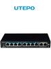 UTEPO UTP3SW08TP120A1 - Switch PoE de 10 puertos: 8 PoE 10/100 Mbps, 2 puertos uplink 10/100/1000 Mbps, estándar 802.3af/at, PoE 120W totales, hasta 250m en modo CCTV, no administrable OfertasRedes SUCURSALES