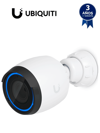 UBIQUITI UVC-G4-PRO - Cámara IP bullet para exterior, 8 MP, 4K, Lente Varifocal 4.1- 12.3 mm, Iluminadores IR 15 Mts, PoE, Micrófono integrado, IP67, Deteccion de eventos IA, Administrable a través de UniFi Protect BFLASBFUB MCI1Q125