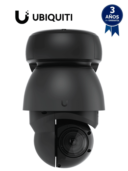 UBIQUITI UVC-G4-PTZ - Cámara IP PTZ para exterior, 8 MP 4K, Zoom óptico 22x, Iluminadores IR 91 mts, Proteccion IP66, Deteccion de eventos IA, Autotracking JO