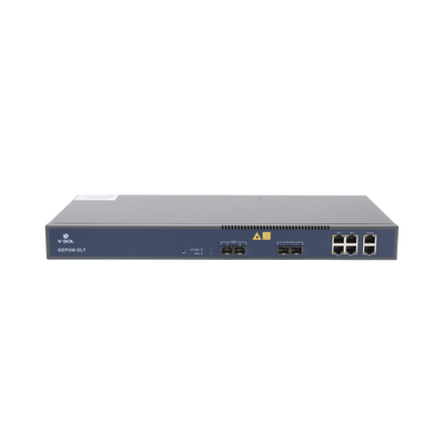 OLT de 2 puertos EPON con 6 puertos Uplink (4 puertos Gigabit Ethernet + 2 puertos Gigabit Ethernet SFP/SFP+) / hasta 128 ONUS