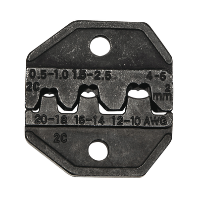 Matriz Ponchadora, Terminales sin Aislamiento o de Cilindro Abierto, 10-20 AWG. Compatible con Pinza Ponchadora VDV200-010