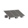 Montaje para 3 Panel Solar, Riel 8 de 4050mm para Módulos con Espesor de 35mm, Velocidad de Viento Máx. 136km/h (20° a 45°)