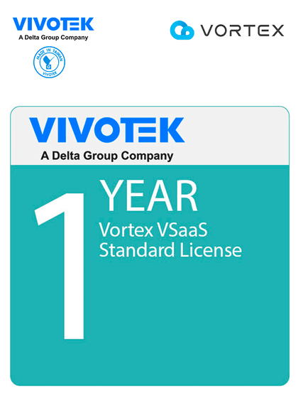 VIVOTEK VORTEX Standard License - Licencia VORTEX Standard para 1 camara, Plan Anual, Respaldo Manual de Videos Ilimitados en la Nube