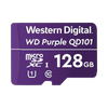 Memoria microSD de 128 GB PURPLE, Especializada Para Videovigilancia, 10 VECES MAYOR DURACIÓN, 3 AÑOS DE GARANTIA