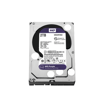 Disco Duro PURPLE de 2TB / 3 AÑOS DE GARANTÍA / Para Videovigilancia