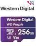 WESTERN DIGITAL WDD256G1P0C MicroSD 256GB / MICRO SDXC PURPLE SC QD101 VIDEOVIGILANCIA 24/7 CLASE 10 U1 LECT 50MB/S ESC 40MB/S VIVESEGURO