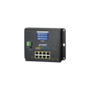 Switch Industrial Flat-Type 8 Puertos Gigabit C/PoE 802.3at, 2 Puertos SFP, LCD