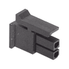 Receptáculo de dos posiciones en Conector Rectangular de Carcasa Negra de 0.118 (3.00 mm) Molex.