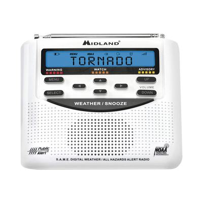 Radio receptor del Sistema de Alerta Sísmica Mexicano y meteorológico NOAA, vía radio en VHF y mediante códigos EAS-SAME