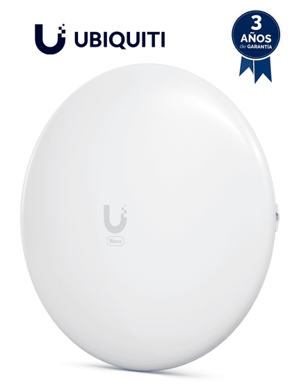 UBIQUITI WAVE-NANO- Antena Cliente para WAVE-AP, con frecuencia de 60GHz y tasa de transferencia de hasta 2Gbps. Incluye respaldo en 5GHz, compatible solo con WAVE-AP preventa