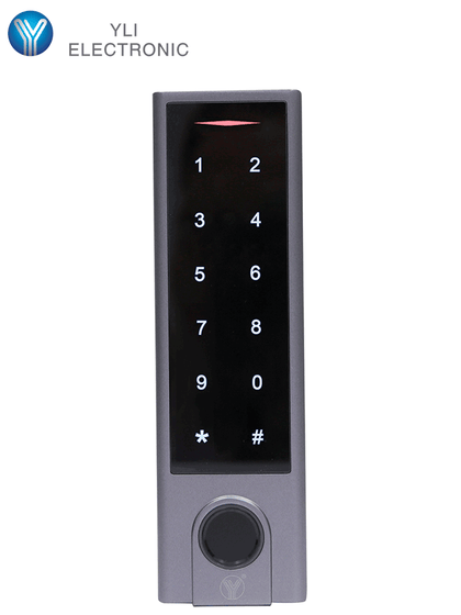 YLI YK1068A - Control de Acceso con Teclado Touch / Huella / Tarjetas ID 125 Khz / Exterior / Entrada Wiegand para Lector Esclavo