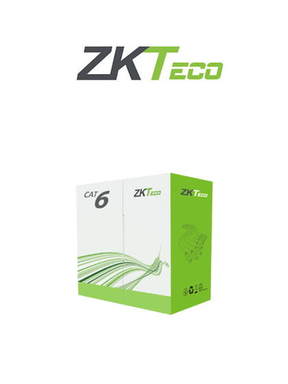 ZKTECO XL600CPRA - Bobina de Cable UTP CAT 6 , 100% Cobre, 305 Metros , 23 AWG , Uso Interior , Cubierta Retardante de Flama Certificada , Voz , Datos ,Video Alta Definición , Color Blanco ZK11