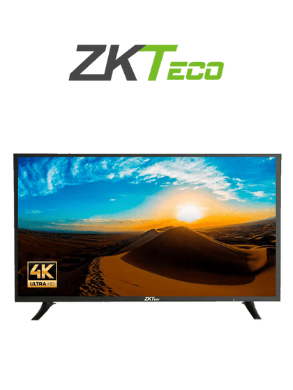 ZKTECO ZD434K-Monitor LED UHD Profesional de 43 pulgadas / Resolución 3840 x 2160 / 2 Entradas de video HDMI y 1 VGA / Altavoces Incorporados / Ángulo de Visión Horizontal 170° / Soporte VESA / Operación 24/7 / Incluye Cable HDMI MA