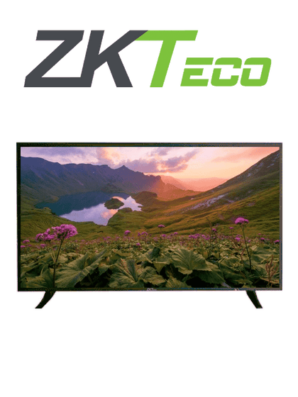 ZKTECO ZD50-4K-Monitor LED UHD de 50 Pulgadas / Resolución 3840 x 2160 / Ángulo de Visión Horizontal 170° / 2 Entradas de Video HDMI y 1 VGA / Tiempo de respuesta 5ms /