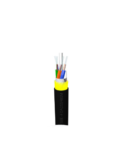 SBE TECH SBE-FOADSSNL48SM Cable de fibra óptica ADSS de 48 hilos para exterior / Precio por Metro / Múltiplo de venta de 100 mts / Sobre pedido