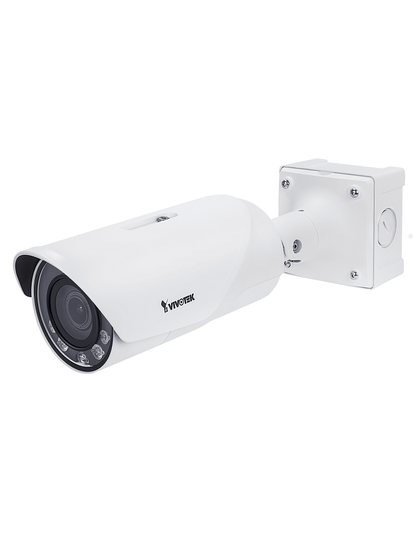 VIVOTEK IB9391-EHT - Cámara IP Bullet Exterior 8 Megapixeles/ 4K / Lente Varifocal 3.9-10mm / Smart IR II 50m / WDR Pro / Smart VCA Incluido / Smart Stream III/ Visión SNV / Ciberseguridad Trend Micro / Smart Motion / Protección IP67, IK10, Nema4X / ONVIF