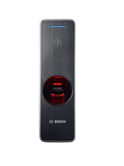 BOSCH A_ARDFPBEW2H3- Lector de huellas dactilares/ Flexibilidad gracias a la compatibilidad con Wiegand y OSDP, y tecnología RFID de frecuencia dual que admite tarjetas de proximidad y tarjetas inteligentes