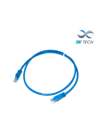 SBETECH SBE-PCC6A1.0M-BL - Patch cord cat6a con bota inyectada color azul, 1 mts