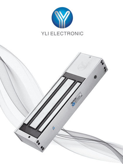 YLI YM750TLED - YLI YM750TLED - Cerradura Magnética 750 kg o 1500 Lb de Fuerza de Sujeción / Indicador Led / Uso Interior YL1/ Retardo de tiempo / Voltaje Dual 12v/24 VDC / Compatible con Soporte MBK750ZL VIVA ML3