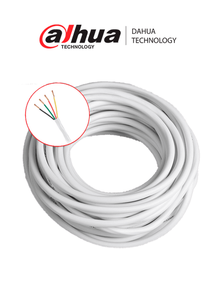 DAHUA CABLE RVV4- Rollo de Cable de 6 Metros/ 4 Hilos RVV/ para Videoporteros Analogicos/