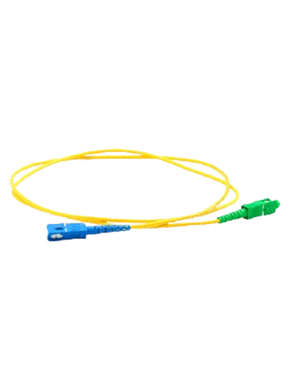 TCE - LMN-FO-SCU-SCA-01 - Jumper SC UPC-SC APC Monomodo / Simplex 2 mm / 1 metro / Amarillo FO