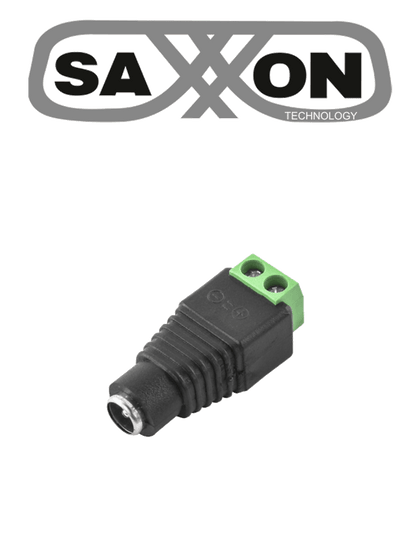 SAXXON SX53 - Adaptador Hembra / Paquete de 10 piezas / Para Alimentación de Cámaras / Terminales Tipo Tornillo Positivo y Negativo / Resistente a la Oxidación / 12v