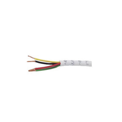 Retazo de 30 metros de alambre , 4 X 22 AWG ; tipo CM-CL2 Uso INTERIOR, de color blanco, para aplicaciones de Alarmas de intrusión / Sistemas de automatización