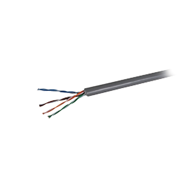 Retazo de 20 Metros de Cable par trenzado nivel 5 (CAT 5e), 4 pares de conductores de cobre sólido AWG24.