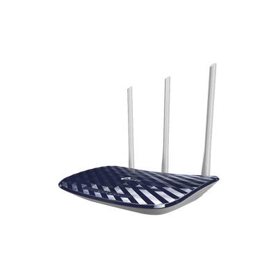 Router Inalámbrico doble banda AC, 2.4 GHz y 5 GHz Hasta 733 Mbps, 3 antenas externas omnidireccional, 4 Puertos LAN 10/100 Mbps, 1 Puerto WAN 10/100 Mbps