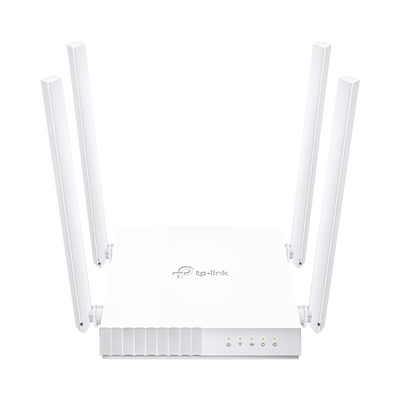 Router Inalámbrico doble banda AC, 2.4 GHz y 5 GHz Hasta 733 Mbps, 4 antenas externas omnidireccional, 4 Puertos LAN 10/100 Mbps, 1 Puerto WAN 10/100 Mbps