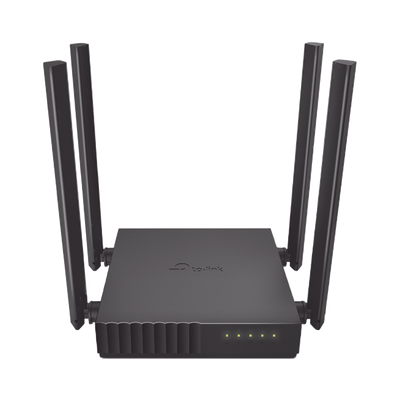 Router Inalámbrico doble banda AC, 2.4 GHz y 5 GHz Hasta 1200 Mbps, 4 antenas externas omnidireccional, 4 Puertos LAN 10/100 Mbps, 1 Puerto WAN 10/100 Mbps, Versión 6