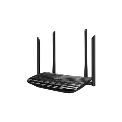 Router inalámbrico AC 1200 doble banda 1 puerto WAN 10/100/1000 Mbps Y  4 puertos LAN 10/100/1000 Mbps