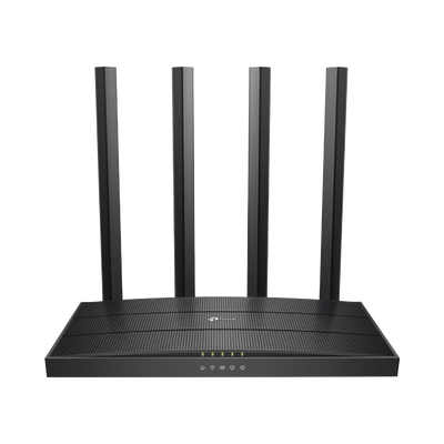 Router inalámbrico AC Wave 2 1900 doble banda 1 puerto WAN 10/100/1000 Mbps y 4 puertos LAN 10/100/1000 Mbps, MIMO 3X3, Beamforming