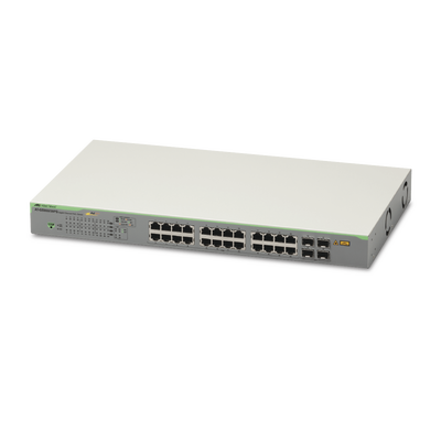 Switch PoE+ Gigabit WebSmart de 24 puertos 10/100/1000 Mbps + 4 puertos SFP Gigabit, 185 W