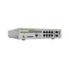 Switch PoE+ Administrable CentreCOM GS970M, Capa 3 de 8 Puertos 10/100/1000 Mbps + 2 SFP Gigabit, 124 W