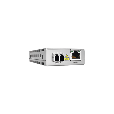 Convertidor de medios Gigabit Ethernet a fibra óptica, conector LC, monomodo (SMF), versión TAA (Trade Agreement Act), 10 km