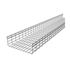 Charola tipo malla 166/500 mm, con acabado Electro Zinc,  hasta 1321 cables Cat6,  tramo 3 m