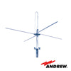 Antena Base UHF, con Plano de Tierra, Rango de Frecuencia 450 - 470 MHz.