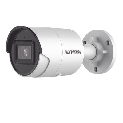 Bala IP 4 Megapixel / Lente 2.8 mm / 40 mts IR EXIR / Exterior IP67 / WDR 120 dB / PoE / Micrófono Integrado / Videoanaliticos (Filtro de Falsas Alarmas) / Ultra Baja Iluminación / Metal  / MicroSD